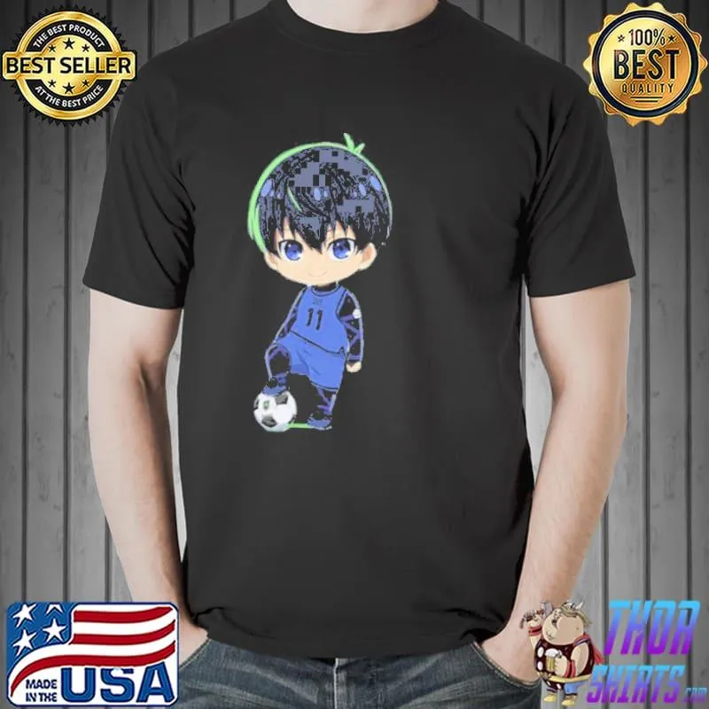 ChibI isagI and the ball blue lock shirt