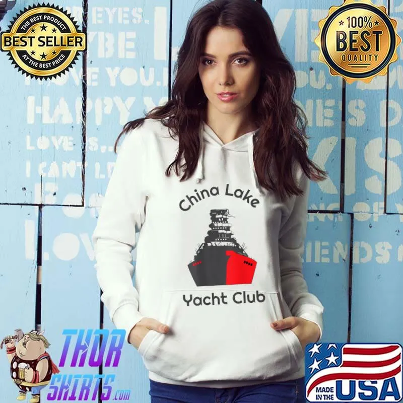China Lake Yacht Club Ship Red Black Color T-Shirt Hoodie