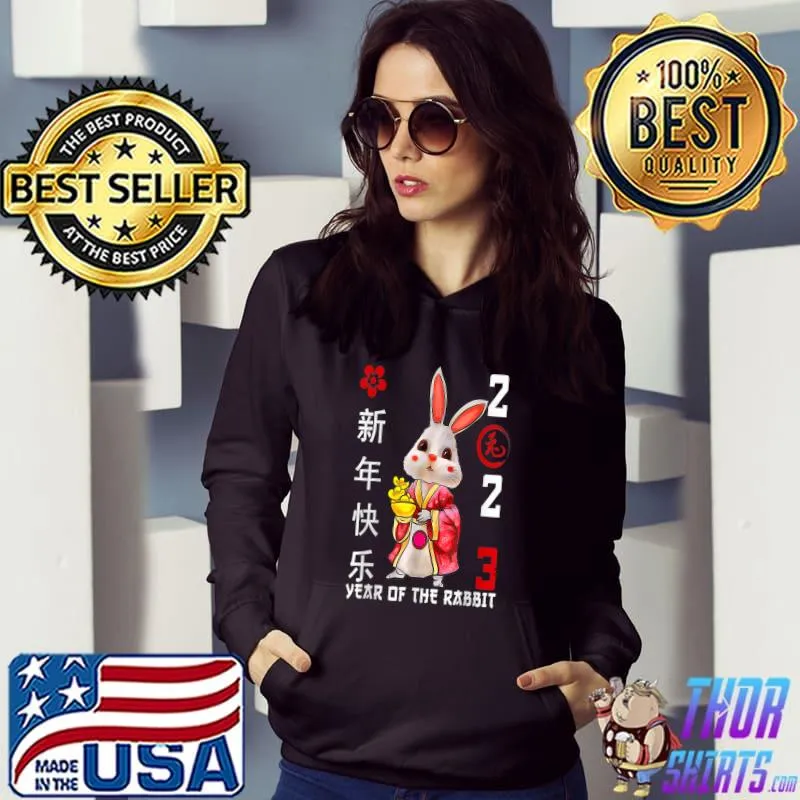 Chinese Zodiac Year Of The Rabbit Chinese New Year 2023 T-Shirt Hoodie