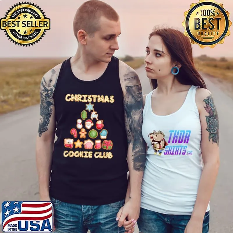 Christmas Cookie Club Family Baking Team Holiday Tree Xmas Baker T-Shirt Tank Top