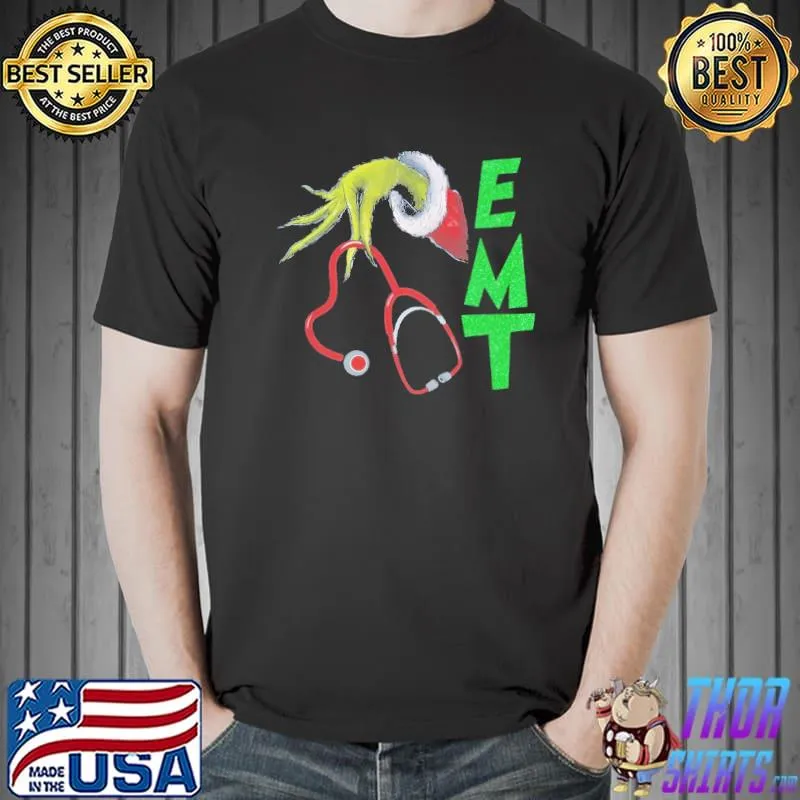 Christmas Grinch EMT Shirt