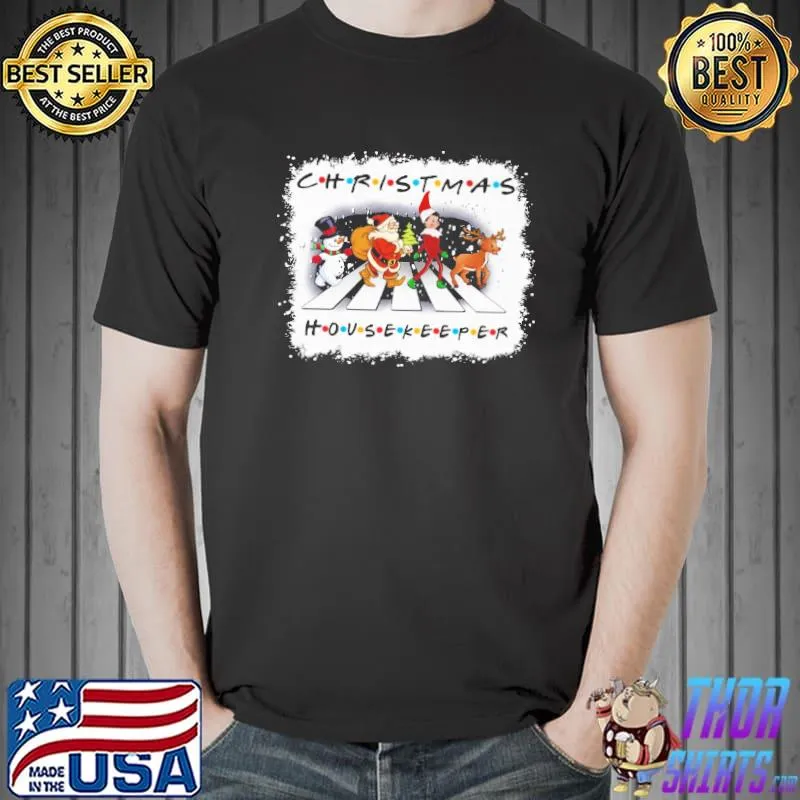Christmas Housekeeper Santa Snowman Deer Shirt