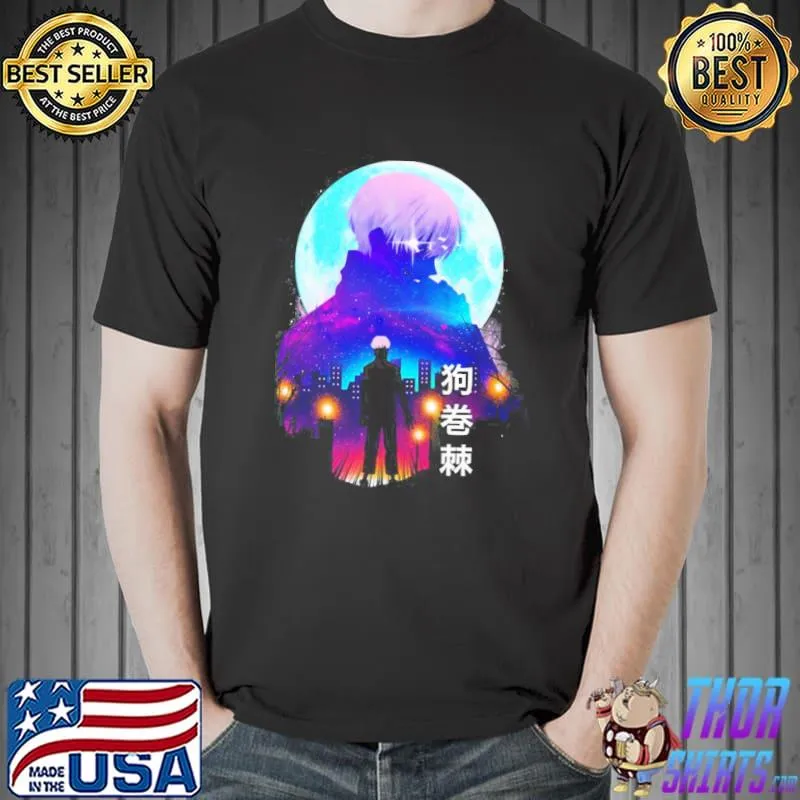 Cityscape toge silhouette art toge inumakI jujutsu kaisen Japan nightview shirt