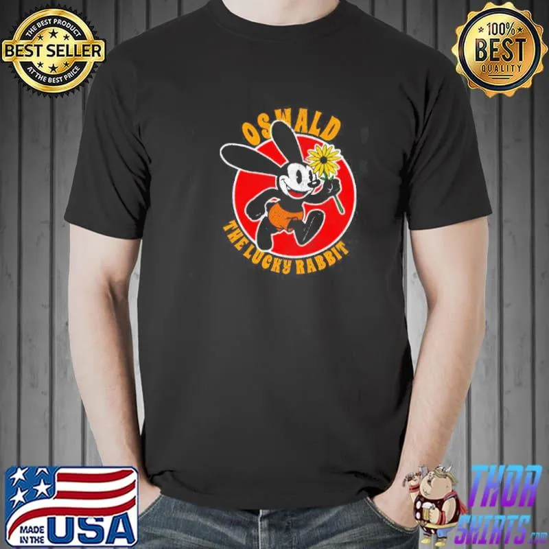Distressed art oswald the lucky rabbit shirt