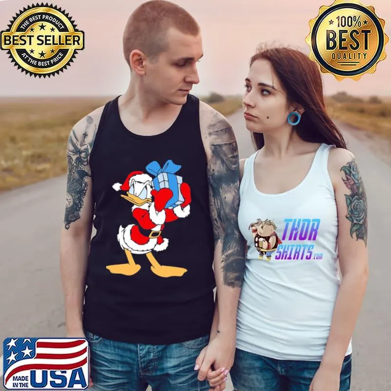 Donald duck sceptical christmas gift s Tank Top