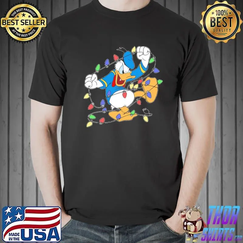 Donalds christmas stress xmas lights shirt