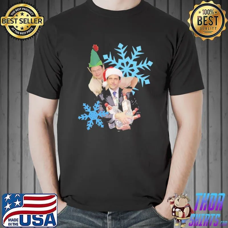 Dwight michael christmas vodka the office shirt