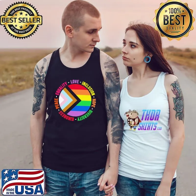 Equality Love Inclusion Hope Diversity Kindness LGBT Shirt Tank Top