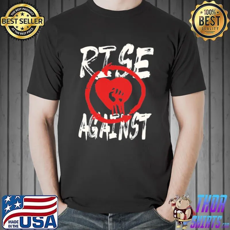 Face to face rise against band shirt