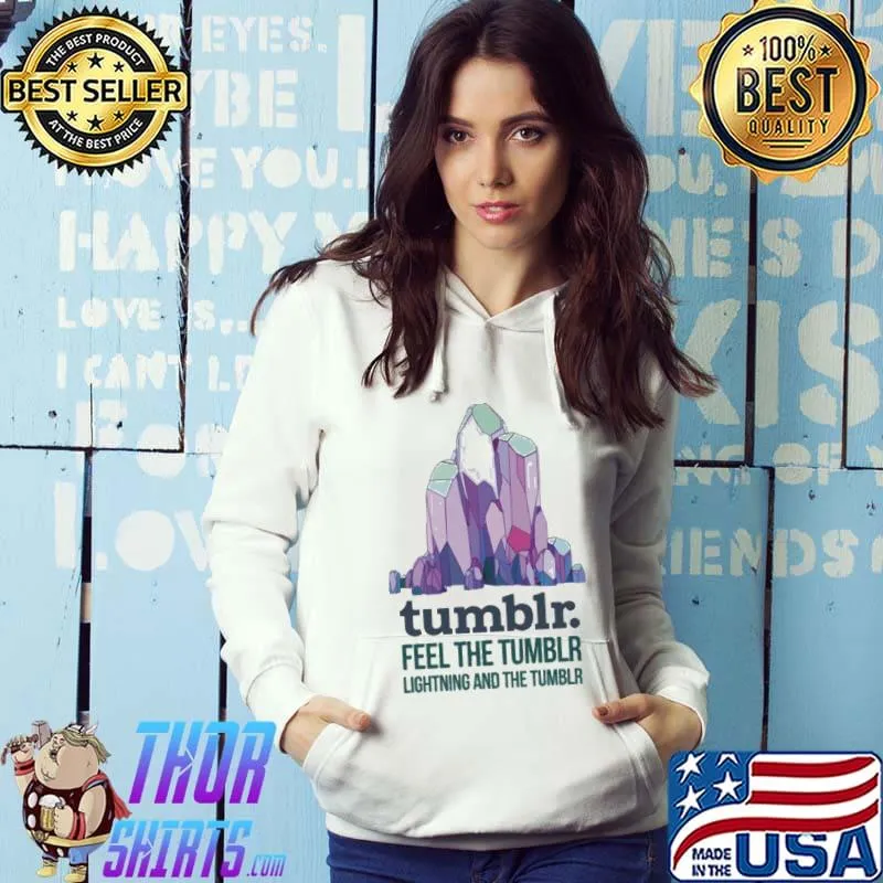 Feel the tumblr thunder imagine dragons pun vintage style classic s Hoodie