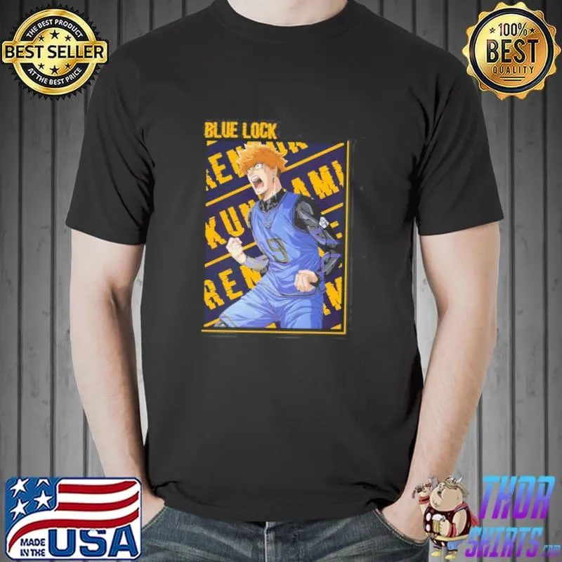 Fight me rensuke kunigamI blue lock shirt