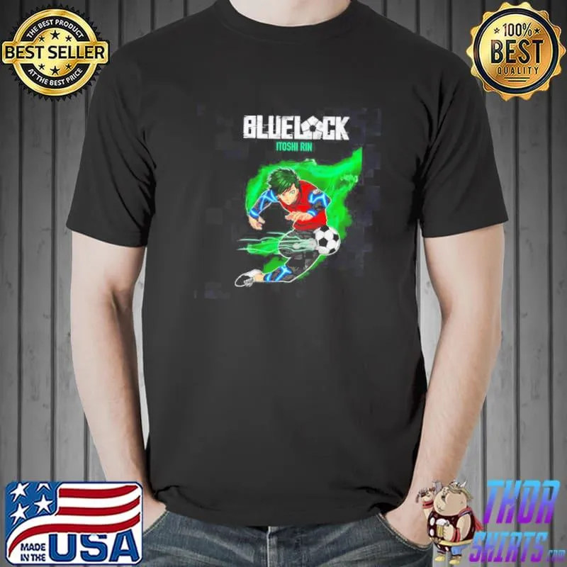 Football guy itoshI rin blue lock shirt