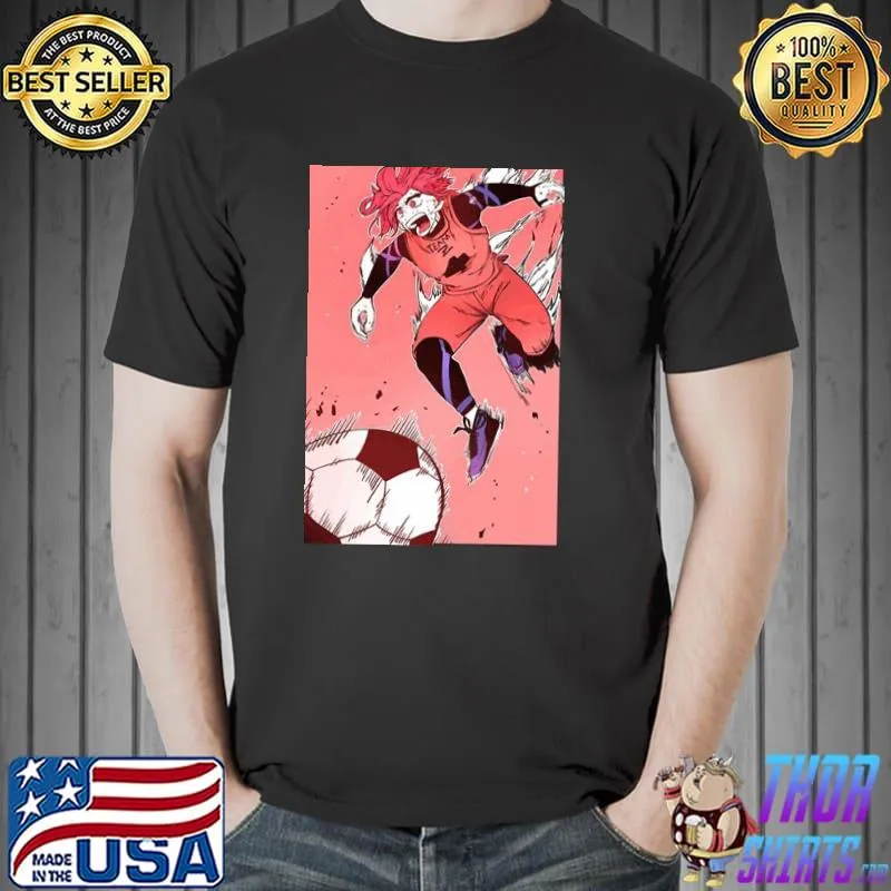 Funny moment hyoma chigirI blue lock shirt