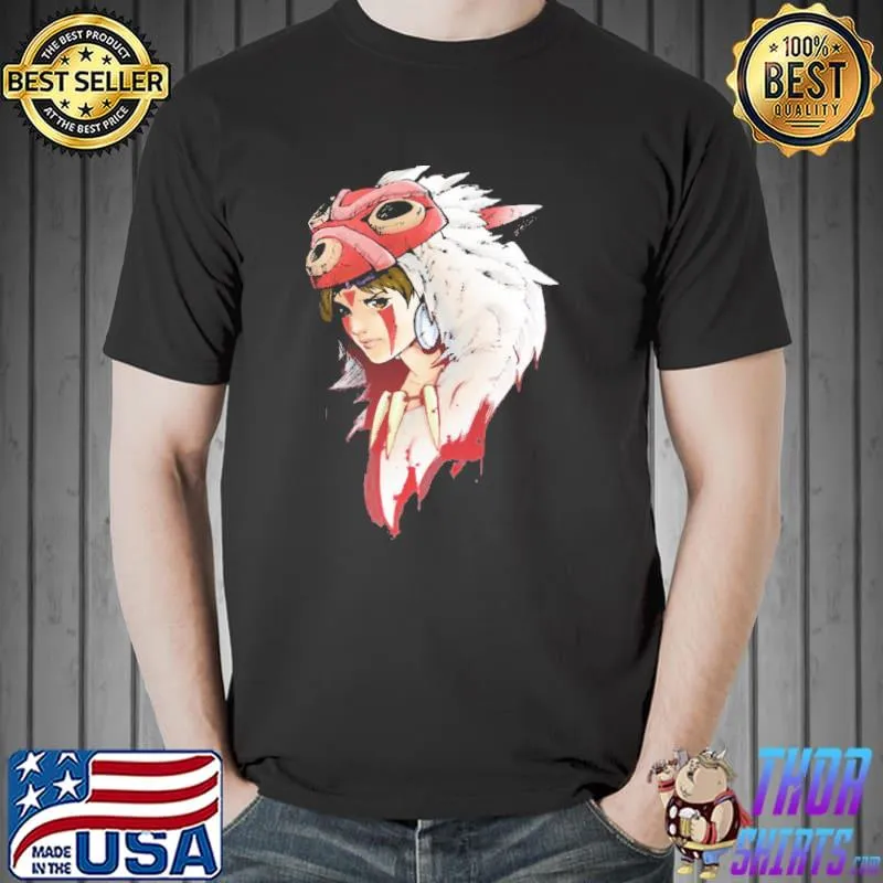 GhiblI anime princess mononoke classic shirt