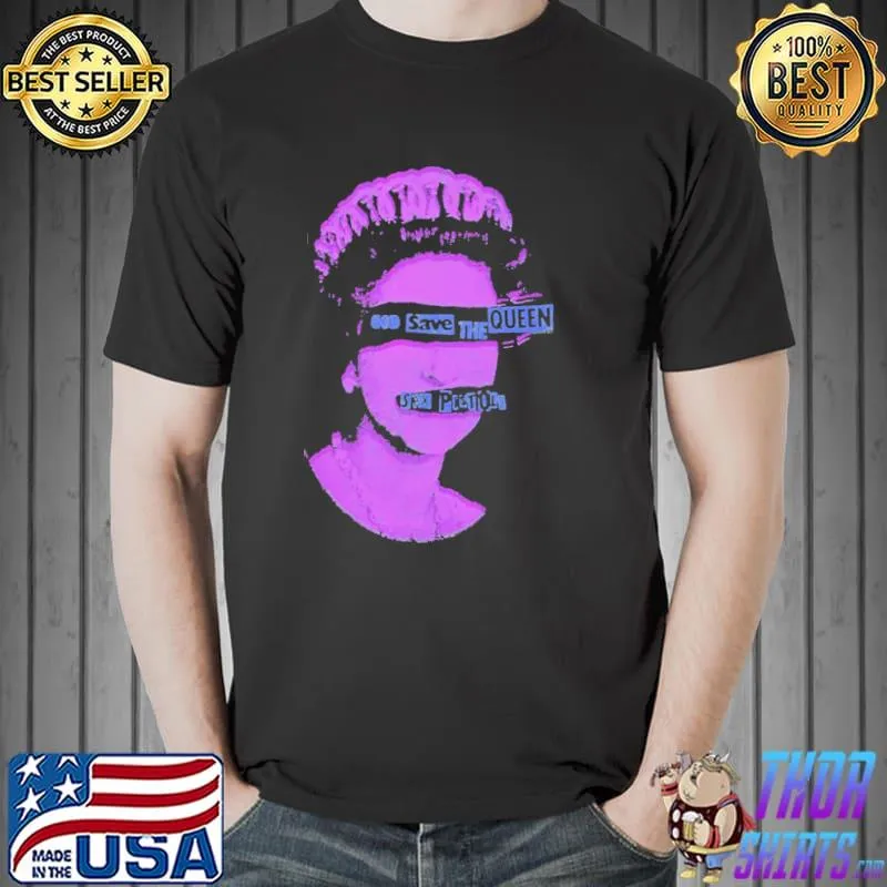 God save the queen sex pistols vintage purple classic shirt