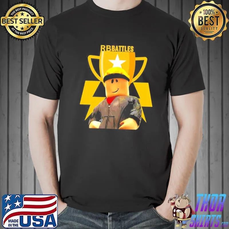 Golden trophy rb battles roblox shirt