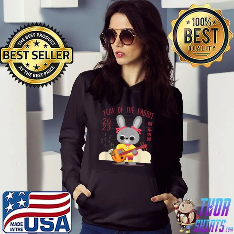 Happy Chinese New Year 2023 Of Red Rabbit Zodiac Family T-Shirt Hoodie