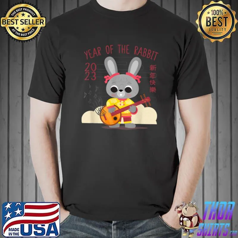 Happy Chinese New Year 2023 Of Red Rabbit Zodiac Family T-Shirt