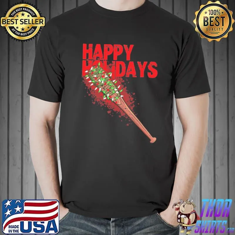 Happy holiday the negan baby baseball the walking dead classic shirt