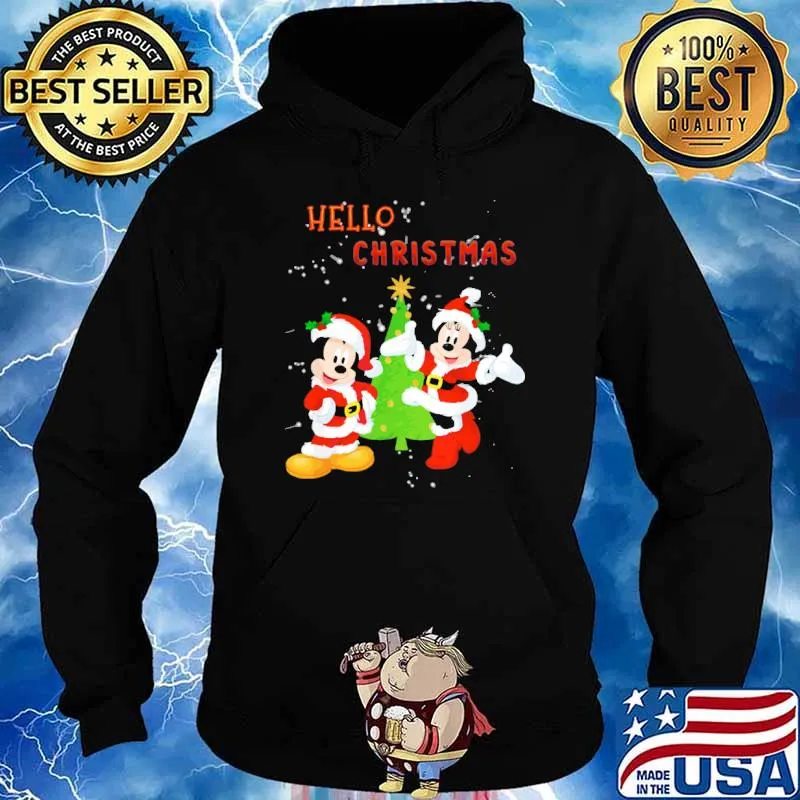 Hello christmas mickey pain s Hoodie