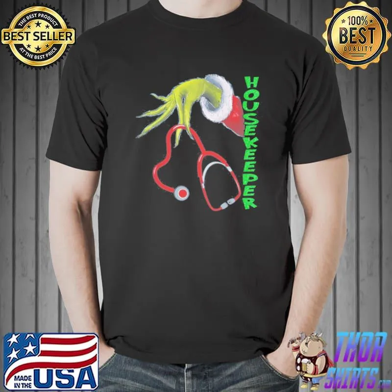 Housekeeper grinch christmas shirt