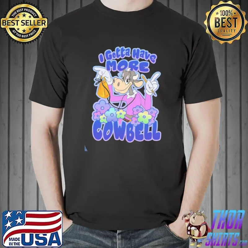 More cowbell disney cartoon clarabelle classic shirt