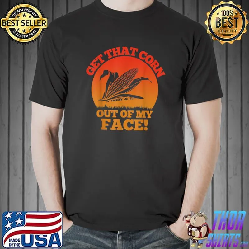 Nacho Vintage Sunset Lucha Libre Wrestling Get That Corn Out Of My Face T-Shirt