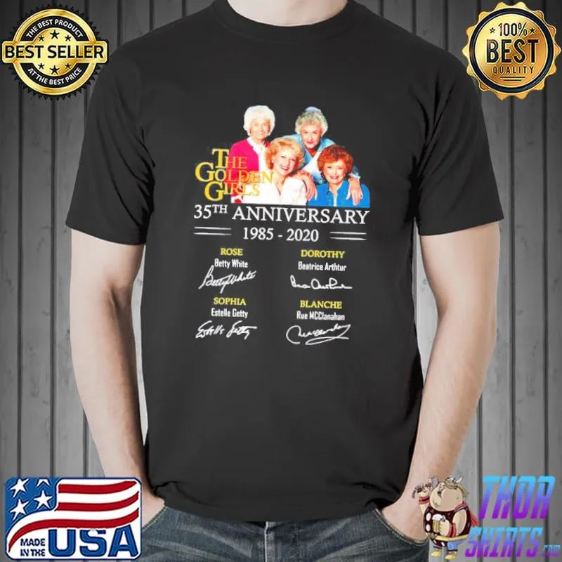 Pink rose bea arthur cool golden girls signatures shirt