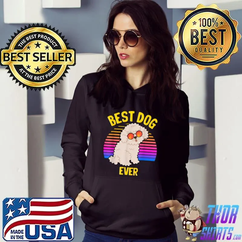 Poodle Dog Lover Vintage Cute Best Dog Puppy Lover Sunglasses T-Shirt Hoodie