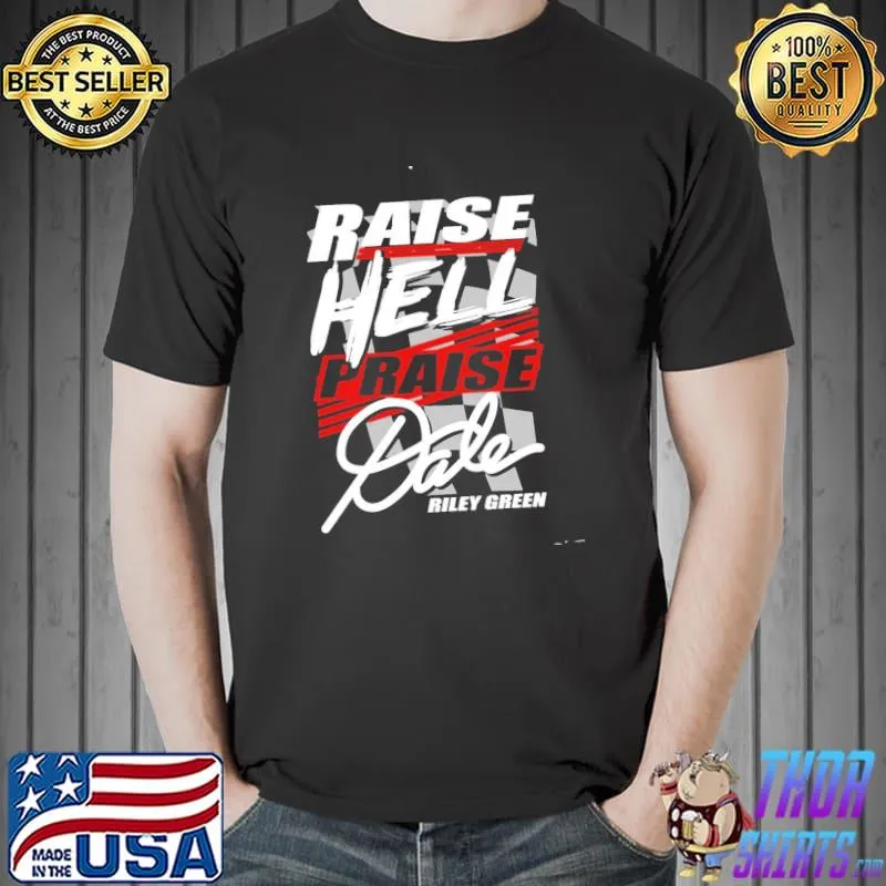 Raise hell praise dale chiffon top riley green shirt