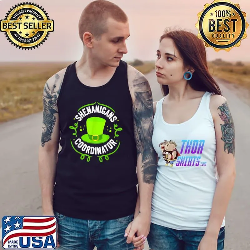 Shenanigans Coordinator Hat Teacher St Patrick's Day T-Shirt Tank Top