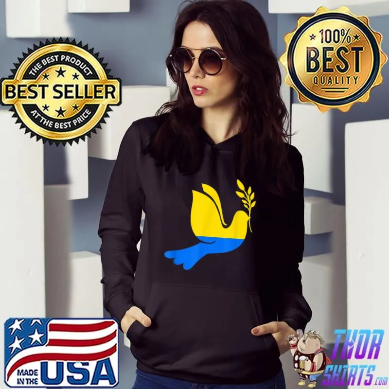 Stand With Ukraine Main Colors Of Ukraine T-Shirt Hoodie