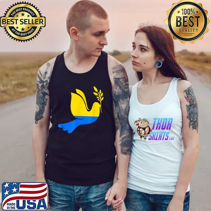 Stand With Ukraine Main Colors Of Ukraine T-Shirt Tank Top