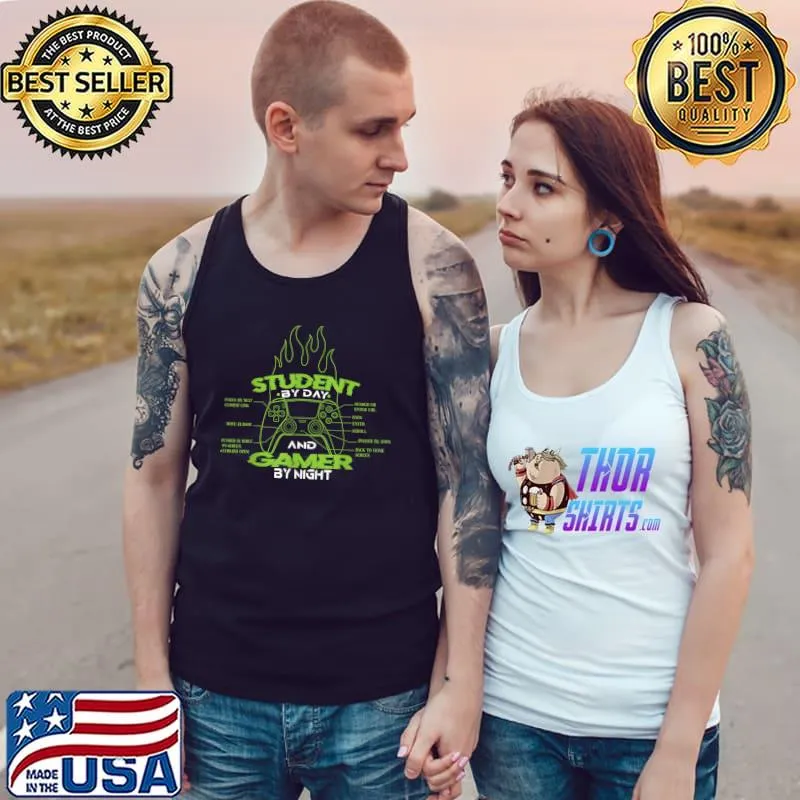 Student By Day Gamer By Night Student Gamer Special Controller T-Shirt Tank Top