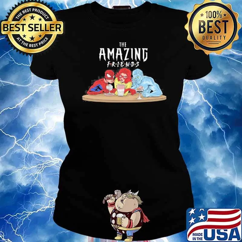 The amazing friends spider man s Ladies tee