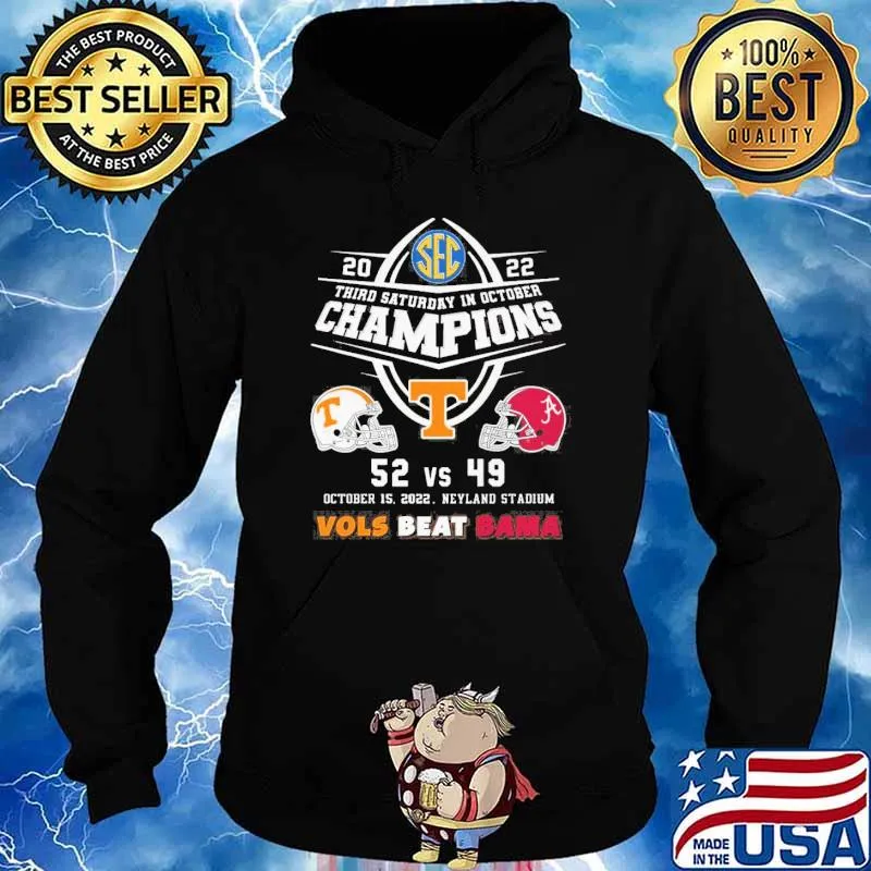 Third saturday in october champions vols beat bama s Hoodie