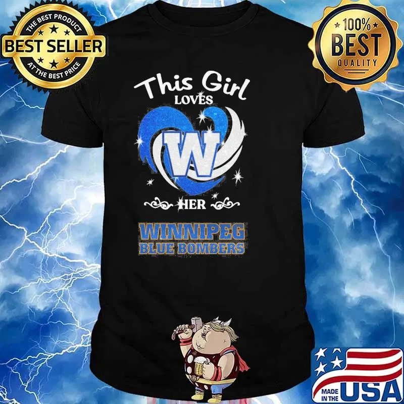 This girl loves her winnipeg blue bombers shirt