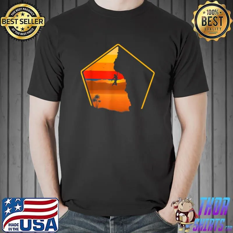 Vintage Climbing Bouldering Rock Climber Climbing T-Shirt