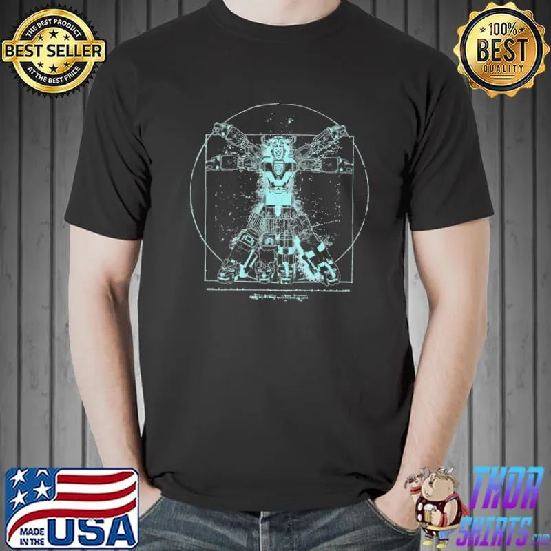 Voltruvian man blue character voltron shirt