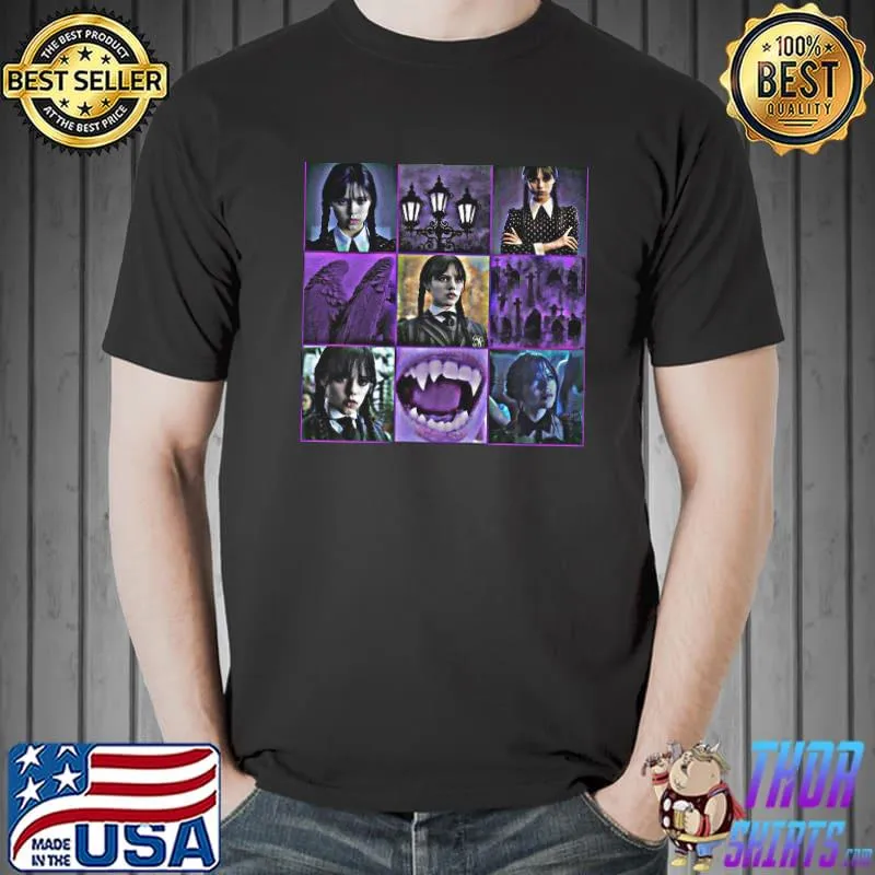 Wednesday and her favourite places addams movie shirt
