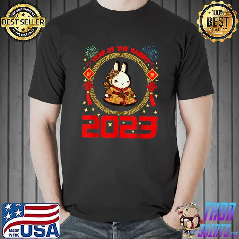 Zodiac Chinese New Year Is The Rabbit Chinese New Year 2023 Fireworks T-Shirt