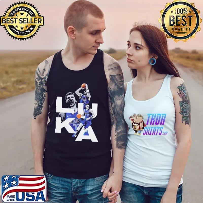Proud of luka doncic 77 Dallas team s Tank Top