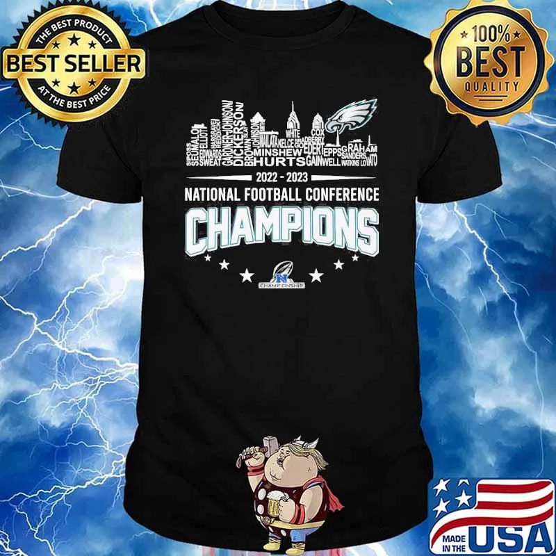 2022-2023 national football conference champions Philadelphia Eagles championship shirt