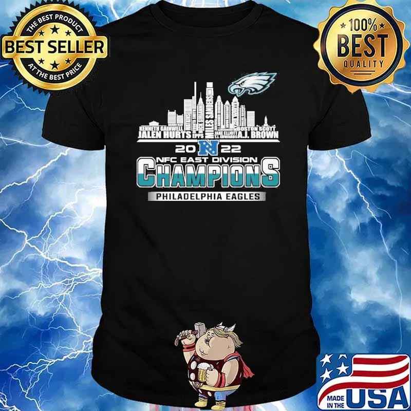 2022 NFC East division champions Philadelphia Eagles Jalen Hurts shirt