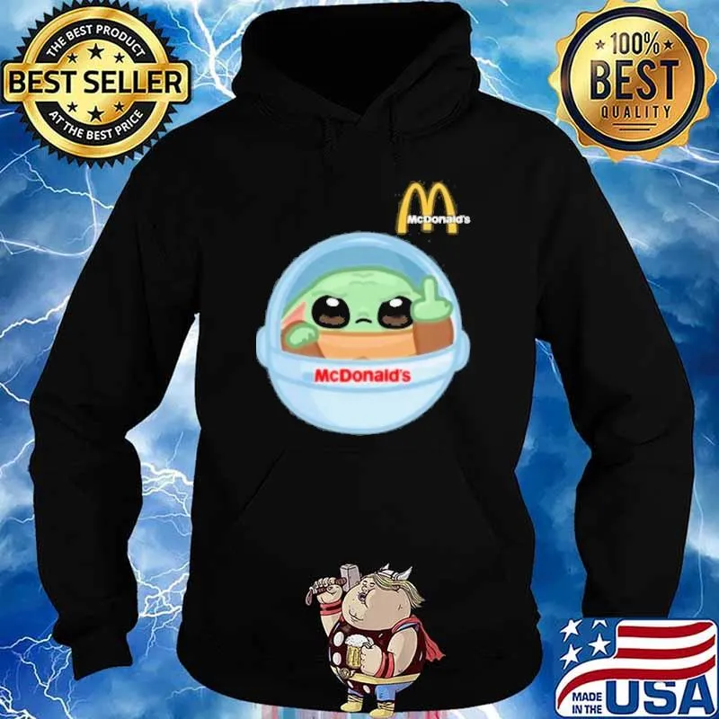 Baby Yoda alien McDonald's s Hoodie