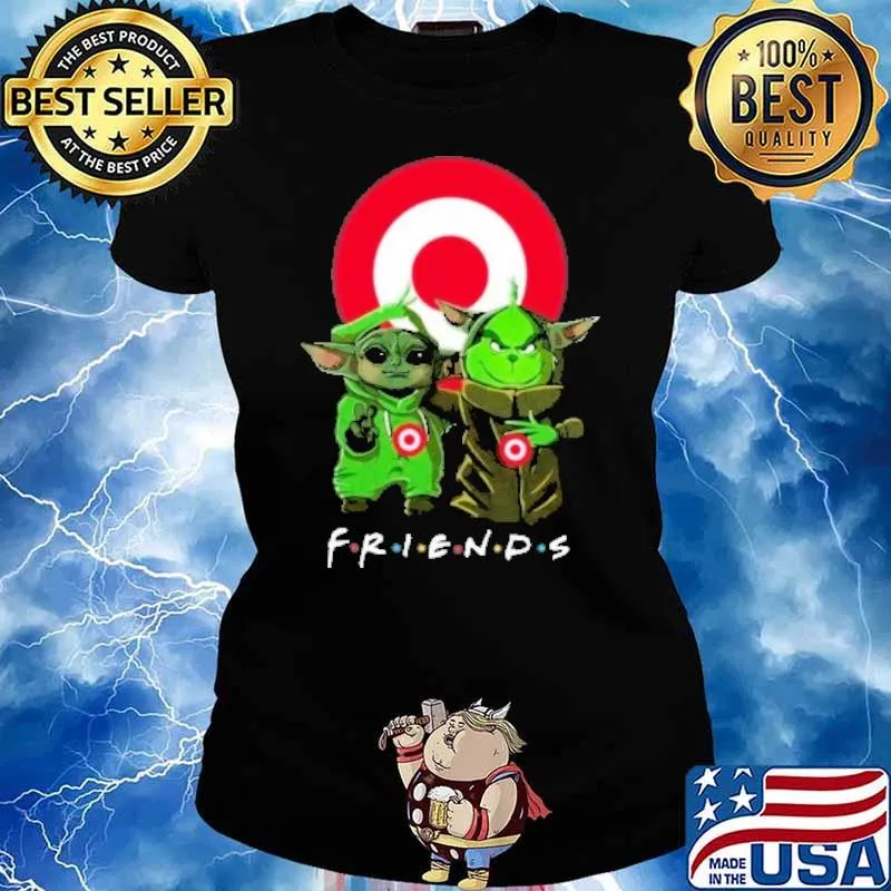 Baby yoda and Grinch friends Target s Ladies tee