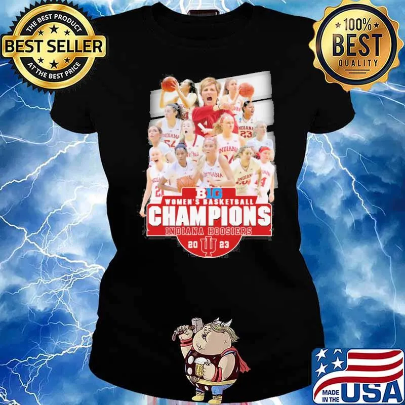 Big women's basketball champions Indiana Hoosiers 2023 s Ladies tee