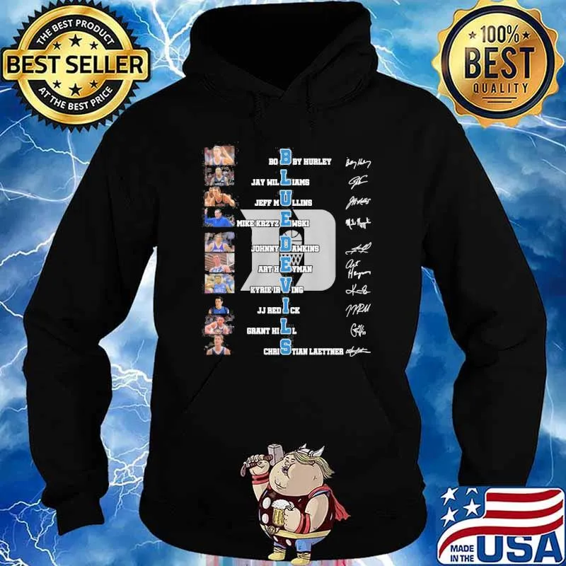 Blue Devils Bobby Hurley Jay Williams signatures s Hoodie