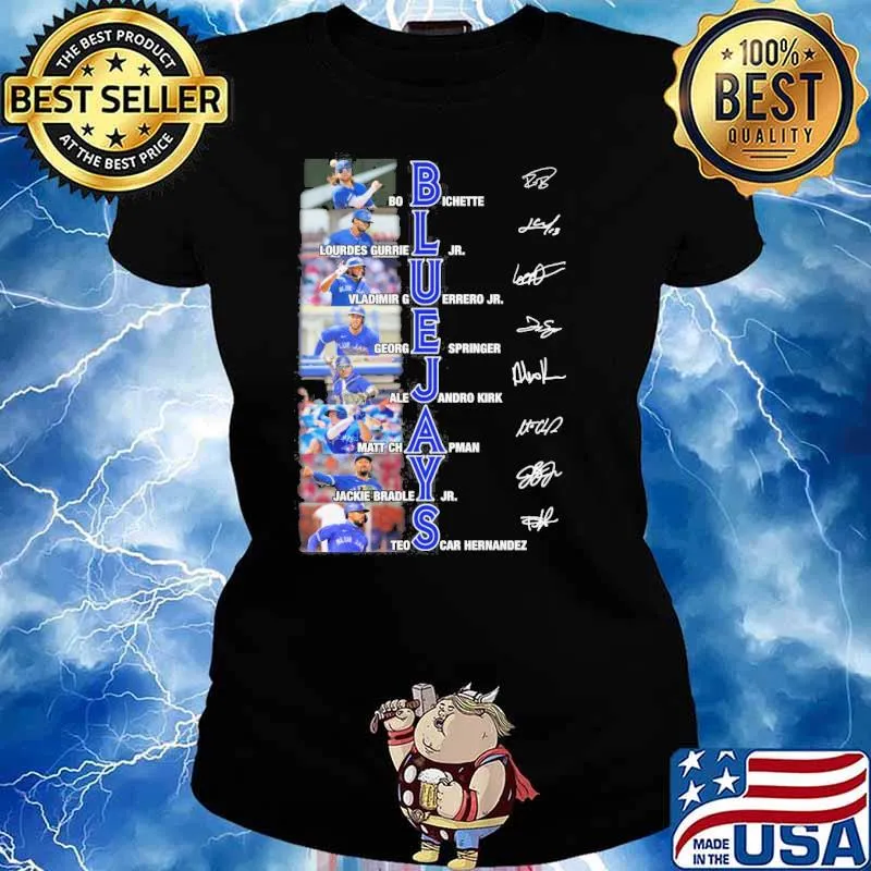 Blue Jays Bo Bichette Lourdes Gurriel Ir. Vladimir guerrero Jr. signatures baseball s Ladies tee