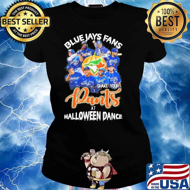 Blue Jays fans Pants at halloween dance signatures s Ladies tee